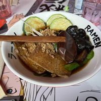 Shoyu Ramen vegano  at Tsuruta Ramen in Mostoles
