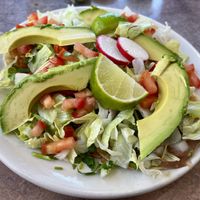 There are tacos hiding underneath...  at El Caporal  in Mount Angel
