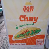 Sign outside at Jōn Bánh Mi Chay Dây in Ho Chi Minh City