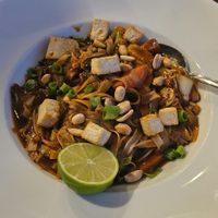 Pad Thai tofu at Red Ruby Asian Restaurant in Ayia Napa