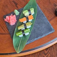 vegetable nigiri at Red Ruby Asian Restaurant in Ayia Napa