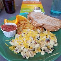 Vegan scramble with Immpossible crumbles at Snow City Cafe in Anchorage