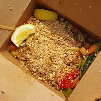 $12 pad thai with tofu to feed two people at Take A Thai  in Ibiza