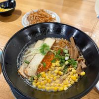 Nirvana Classic ramen with added corn at Ippudo - Cupertino in Cupertino