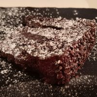 Fudge Cake at Vivido Bar & Restaurant in Harrogate