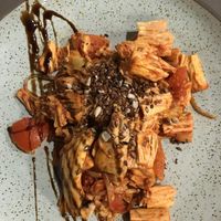 Noodles with asparagus  at Nym Kitchen in Moscow