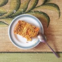 carrot cake at Nym Kitchen in Moscow