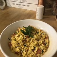 Tofu omelette at Nym Kitchen in Moscow