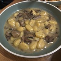 Kids meal - vegan mushroom gnocchi   at Rococo in Mordialloc