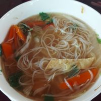 Noodle soup at YoYo Vegetarian Restaurant - Mi Nhon Em Hotel Muine (Mignonne Em) in Phan Thiet