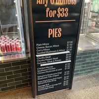 Hot selection has 2 x vegan options   at Kenilworth Country Bakery in Mooloolaba