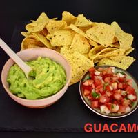 Guacamole and salsa  at La Mexicana  in Lourdes