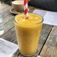 Tropical smoothie at Cockles Cafe in Port Elliot