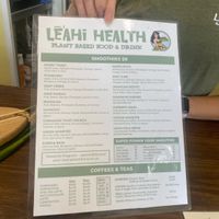 Menu  at Leahi Health The Villages in The Villages