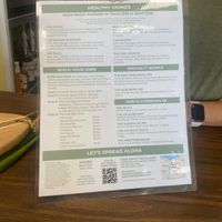 Menu 2  at Leahi Health The Villages in The Villages