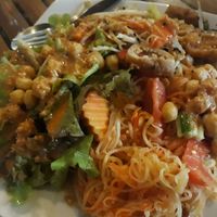 Buffet plate at Art Cafe in Koh Phangan