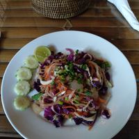Pad thai - so colourful! at Art Cafe in Koh Phangan