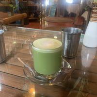 Soy milk matcha latte 👌🏼 at Art Cafe in Koh Phangan