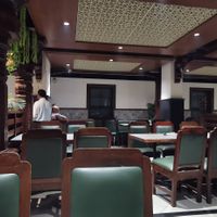 Beautiful interior design. at Woodlands Restaurant in Udupi