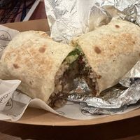 Cheezeburger burrito  at Club Mexicana - Boxhall City in London