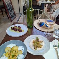 Potatoes, fennel and beetroot at Mauvaise Herbe in Marseille