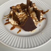 Salted caramel cream with chocolate and peanuts at Mauvaise Herbe in Marseille