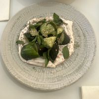 Vorspeise: concombre labneh sesam  at Mauvaise Herbe in Marseille