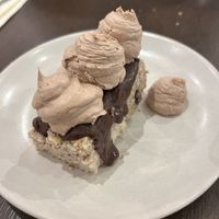 Financier et ganache chocolat  at Mauvaise Herbe in Marseille