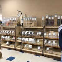 Bulk section at Village Health Foods in Modesto