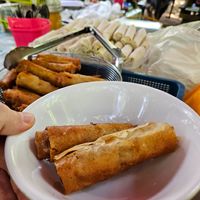 Lumpia/Lumpiang Gulay (veggie spring rolls), PHP 10 / piece at Agila Base Food Stall in Los Banos
