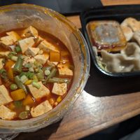Ma po tofu and dumplings at HARU in Bloemfontein