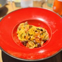 Pasta with eggplant and tomatoes  at Ristorante Galleria in Munich