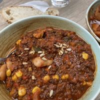 Soup of the day -Beluga chili  at Bacchi Syre  in Stockholm