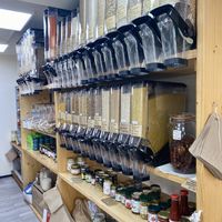 Further re-fill station for seeds, cereals, pasta, rice etcc  at Trace-Less in Brixham