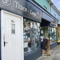 Outside the store on Bolton Street (next door to lovely cafe The Larder  at Trace-Less in Brixham