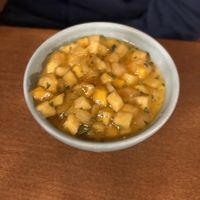 Coconut and Mango Flan  at PÖTSTOT in Barcelona