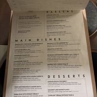 Menue   at PÖTSTOT in Barcelona