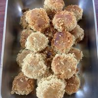 Casava fritters at Warung Fibonacci in Ubud