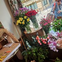 Flowers insides at Les Artizans - Coffee And Flower in Paris