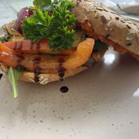 Vege bagel   at Mile coffee&more  in Oswiecim