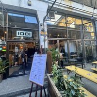 Nice outdoor seating   at Cafe 1001  in East London