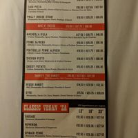 Vegan menu, back at Ian's Pizza in Milwaukee