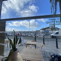 View out the windoww  at Burridge's in Torquay