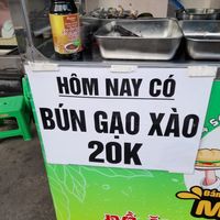 Menu at Banh Mi Chay Ma Ut in Ho Chi Minh City