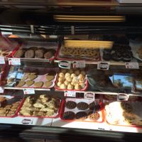 Top shelf is vegan, second shelf is dairy free (uses eggs), and third shelf uses dairy and eggs at Joey's Home Bakery in Boynton Beach