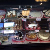 Top shelf is vegan, second shelf is dairy free (uses eggs), and third shelf uses dairy and eggs at Joey's Home Bakery in Boynton Beach