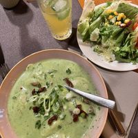 Vegan Capeletti and Side Saladd  at Streng's Weinstube in Sommerach