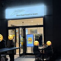 Entrance/outside seating .  at Goldies Smashburger - The Playce in Berlin