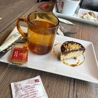 Delicious cheesecake   at Le Petit Blangy by Mezzaluna in Saint-laurent-blangy