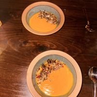 Squash soup  at Deer Mountain Inn in Tannersville